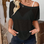 Women's Fashion Solid Color Short Sleeve T-Shirt